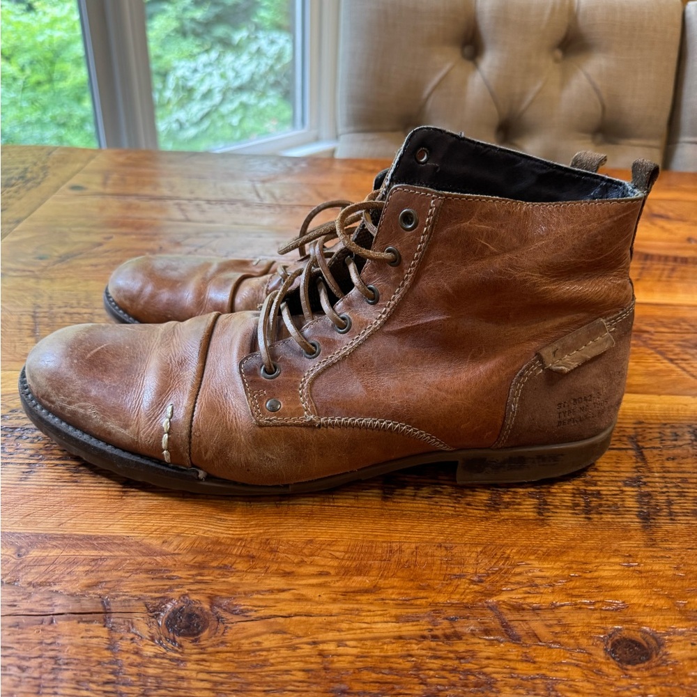 Bull Boxer Brown Leather Men's Boots